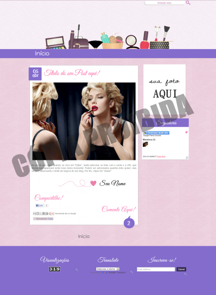 Layout Beauty - Exclusivo